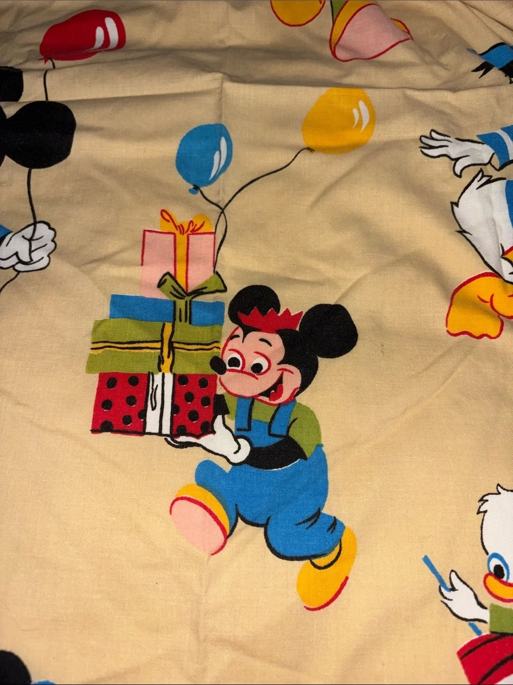 Vintage Disney Mickey Mouse bedspread